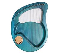 21 Stringa Metallica Lyre Harp, Strumento In Legno, Stringhe Di Mogano Sella Lyre Con Chiave Di Tuning, Simboli Fonetici Scolpiti, Sculture Squisite, For Gli Adulti Principianti (Color : Green)