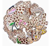 21 toppe ricamate a tema leopardato a forma di cane con palloncino, ferro da stiro, adesivo per magliette, zaini, vestiti, borse, cappelli, decorazioni
