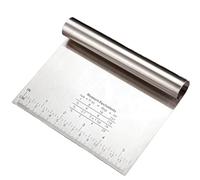 21 X 11 CM Grandi Taglia Impasto Con Scala Graduata In Acciaio Inox, Raschietto Per Pasta, Pizza, Torte, Impasti, Burro, Verdure Spatola Con Tabella Di Conversione Inclusa