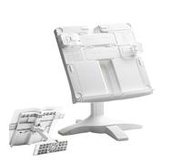 21 x 22,5 x 3 cm, supporto da lettura, display portatile, girevole regolabile, con forte controllo 'angolo di base, supporto da scrivania pieghevole per lo studio del laptop da cucina