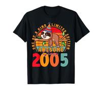 21 Year Old Sloth Vintage 2005 Limited Edition 21st Birthday Maglietta
