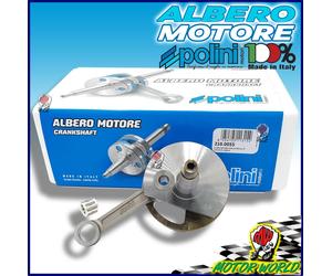 210.0055 POLINI ALBERO MOTORE ANTICIPATO CONO 20 VESPA 50 PK XL - RUSH - APE
