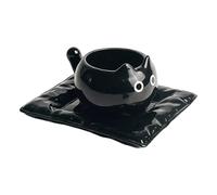 210 ml Cat-Shaped Ceramic Coffee Mug, Cute Collectible Teacup for Hot Chocolate, Milk, or Juice, Home, Camping, Dorm, Apartment, Party Use, Family Gathering, Pet Lovers, Fun and Decorative Drinkware