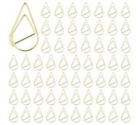 210 pezzi Graffette dorate, Graffetta in Metallo Goccia, piccole graffette in metallo, piccole graffette, motivo graffette di carta, a forma di goccia, per libri, poster di carta