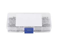 210 pz M2.5 Acciaio inossidabile SS304 Viti a esagono incassato Viti Testa e Dado Assemblaggio Set Lavorazione Del Legno FAI TE Fasteners Con Custodia