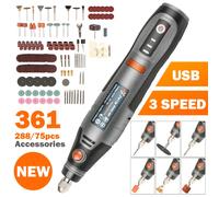 21000 giri/min USB Cordless Rotary Tool Dremel Mini Trapano Penna per incisione USB elettrico Mini trapano wireless con accessori Set fai da te