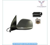 210304Kp4 Derb Specchio Retrovisore Sx Sinistro Vetro Asf. Calotta Da Verniciar