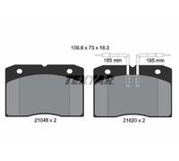 2104801 TEXTAR Kit pastiglie freno, Freno a disco per ALFA ROMEO,IVECO