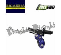 21077 - GRUPPO LEVA FRIZIONE ALLUMINIO / AZZURRO CROSS ENDURO 2 RUOTE A MARCE