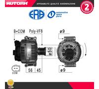 210899 Alternatore 180 ampere (ERA)