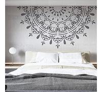 210cm Huge Giant Mandala Ceiling Indian Arabic Ethnic Round Stencil Stencil Mandala Per Pareti Grande Modello Di Mobili Vernice Grande Piastrella Nicchia Modelli Da Parete Modelli Per