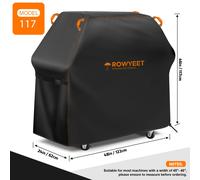 -210D Copertura per Barbecue da Esterno, Copertura per Grill a Gas Resistente ai UV con Regolabile, Compatibile con Molteplici Marche, 5 Misure Disponibili