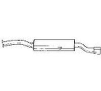 211 cv Silenziatore posteriore per Alfa 164 164 3.0 24V 2959 cc 155 KW 211 CV