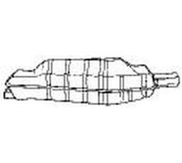 211 cv Silenziatore posteriore per BMW 5 E34 535i 3430 cc 155 KW 211 CV