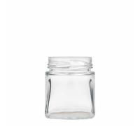 212 ml Vasetto quadrato 'Luxor', imboccatura: Deept-Twist-Off (DTO 63)