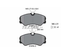 2120501 TEXTAR Kit pastiglie freno, Freno a disco per ,AUVERLAND,CITROËN,FIAT,PE
