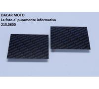 213.0600 SET LASTRE IN FIBRA DI CARBONIO MM.110X100 SP.0,30 POLINI
