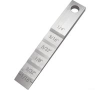 2130 - Cuneo distanziatore per tubi con spessimetro a gradini per saldatura, per la spaziatura dei tubi e la rimozione delle scorie, in acciaio inossidabile, per un uso a lungo termine