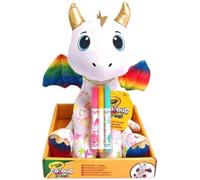 213213 Crayola Colour Me Plush Peluche da 25 cm da colorare e lavare con 3 pen