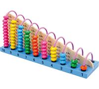 2138 Abaco small foot in legno, regoli con operazioni di calcolo integrate e perline di legno, dai 6 anni in su