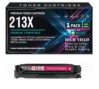 213X W2130X W2131X W2132X W2133X per HP 5700dn 5800dn 6700dn 6701dn 6800dn 6801dn Cartucce toner con chip,Magenta-213X