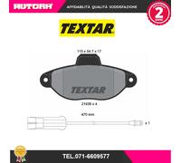 2143603 Kit pastiglie freno, Freno a disco anteriore (MARCA TEXTAR)..