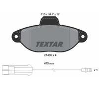 2143603 TEXTAR Kit pastiglie freno, Freno a disco per FIAT,LANCIA,ZASTAVA