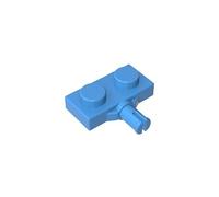 21445 Piastra Speciale per Ruote 1x2 con Supporto Ruota, Fessura Singola, 50 Pezzi GDS-1065-compatibile con Lego Mattoncini da Costruzione, Colore Bleu moyen | Blu medio. Compatibile con mattoncini LEGO. Componenti MOC per i principali marchi edili, corrispondenza coerente dei colori