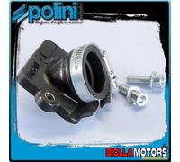 215.0438 COLLETTORE ASPIRAZIONE POLINI DRITTO D.28 PIAGGIO FLY 50 2T CARBURATORE