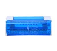 215 Terminal Distribution Box | 2 - Level 125A DIN Rail Mount with Transparent Cover | 2 Input 28 Output for Electrical Cabinets/Industrial Control