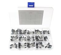 215pcs Electrolytic Capacitor Set, 16V/25V/50V Aluminum Electrolytic Capacitors Assortment Kit,1uF 2.2uF 3.3uF 4.7uF 10uF 100uF CZAOINCU