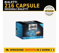 216 Capsule Caffè Bialetti Napoli Miscela Alluminio Originali