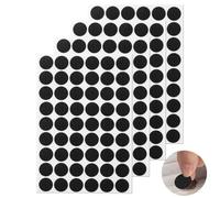 216 pezzi/4 fogli di colore nero, foro per viti autoadesivo, diametro 21 mm, copertura per viti in legno, tappi impermeabili per fori per mobili, tappi a vite