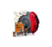 FOLIATEC 2160 VERNICE PINZE FRENO SET DA 3 COMPONENTI ROSSO RACING LUCIDO