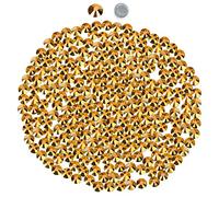 2160 Hotfix Strass,Flatback Gemme Strass Termoadesivi Artificiale Gemme utilizzato per Lavori Artigianali Fai Da Te, Decorazione Di Tessuti Per Abbigliamento,Mine Gold,SS20,4.6MM-4.8MM