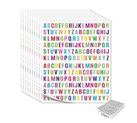 2160 Pieces Alphabet Stickers 10 Sheets Letter Stickers Vinyl Mailbox Numbers Alphabet Self Adhesive Waterproof Decals for Mailbox Bulletin Board Cars Window Door Business Sign Address Number (Color)