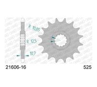 2160616 - Pignone Afam 16 denti passo 525 per Yamaha R6 e TDM vedi descrizione