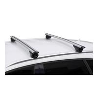 2166 Set Barra Portapacchi Universale Alluminio Fly Bar 124 cm per Auto con