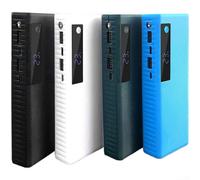 21700 Flat For Head Battery Holder Case con uscita USB 5V 2 1A, attivazione della luce LED e spegnimento intelligente per uso sicuro della banca di potere fai da te (bianco)