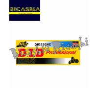 21701 - CATENA DID 530NZ (Black & Black) Lunghezza 106 maglie con giunto a clip