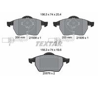 2193801 TEXTAR Kit pastiglie freno, Freno a disco per ,AUDI,VW