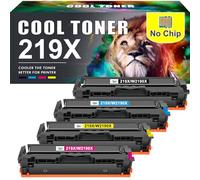 219A 219X 3302FDW Toner: 4-Pack Compatibili per HP 219A 219X Color LaserJet Pro MFP 3302SDW 3302FDW 3302FDN 3302FDNG 3302SDWG 3302FDWG 3202DN 3202DW Nero Ciano Giallo Magenta Nessun chip
