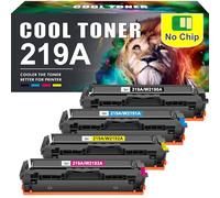 219A 219X 3302FDW Toner: 4-Pack Compatibili per HP Color LaserJet Pro MFP 3302FDW 3302SDW 3302FDN 3302FDNG 3302FDWG 3302SDWG 3202DN 3202DW Nero Ciano Giallo Magenta Nessun chip