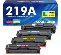 219A 219X MFP 3302FDW Toner Con Chip: 4-Pack Compatibili per HP 219A 219X per Color LaserJet Pro MFP 3302FDW 3302SDW 3302FDN 3302FDNG 3302FDWG 3302SDWG 3202DN 3202DW W2190A Nero Ciano Giallo Magenta
