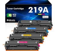 219A 219X MFP 3302FDW Toner Con Chip: Compatibile per HP 219A 219X Color LaserJet Pro MFP 3302FDW 3302SDW 3302FDN 3302FDNG 3302FDWG 3302SDWG 3202DN 3202DW Nero Ciano Giallo Magenta W2190A 4-Pack