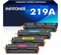 219A 219X W2190A 3302FDW Toner: Nessun Chip Compatibile per HP 219A 219X Color LaserJet Pro MFP 3302FDW 3302SDW 3302FDN 3302FDNG 3302FDWG 3302SDWG 3202DN 3202DW Nero Ciano Giallo Magenta 4-Pack