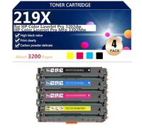 219X Cartuccia di Toner ad alta Capacità Compatibile per HP Color Laserlet Pro 3202dw 3302fdw Stampanti, Varie Specifiche Disponibili,1 set