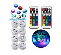 21key Telecomando Rgb. Luce sommergibile IP68. BATTERIA GUADAGNA Underwater Lampada da notte in vaso Bowl Swim Piscina Esterni Garden Party