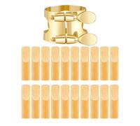 21lots Altos - Piastra a molla per sassofono da 2,5 mm, con legatura dorata, per la maggior parte dei sassofoni, sostituzione facile, longevità, utilizzare la piastra a molla musicale