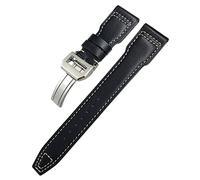 21mm Cinturino In Pelle Per IWC Big Pilot Watch Mark 18 Spitfire TOP GUN Hamilton Pelle Bovina Morbido Cinturino Orologio, Without Buckle